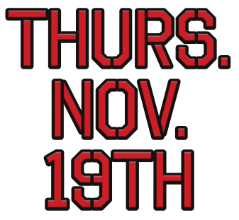 Thursday, November 19th